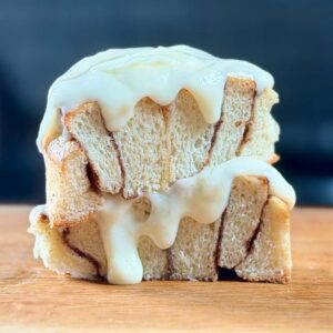 Cinnamon Buns Box of 4 large Cross Section