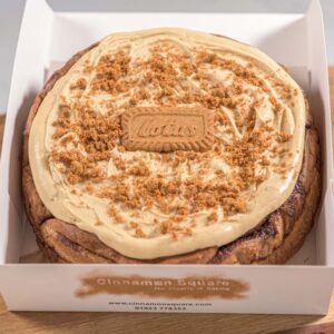 Giant Biscoff Cinnamon Bun