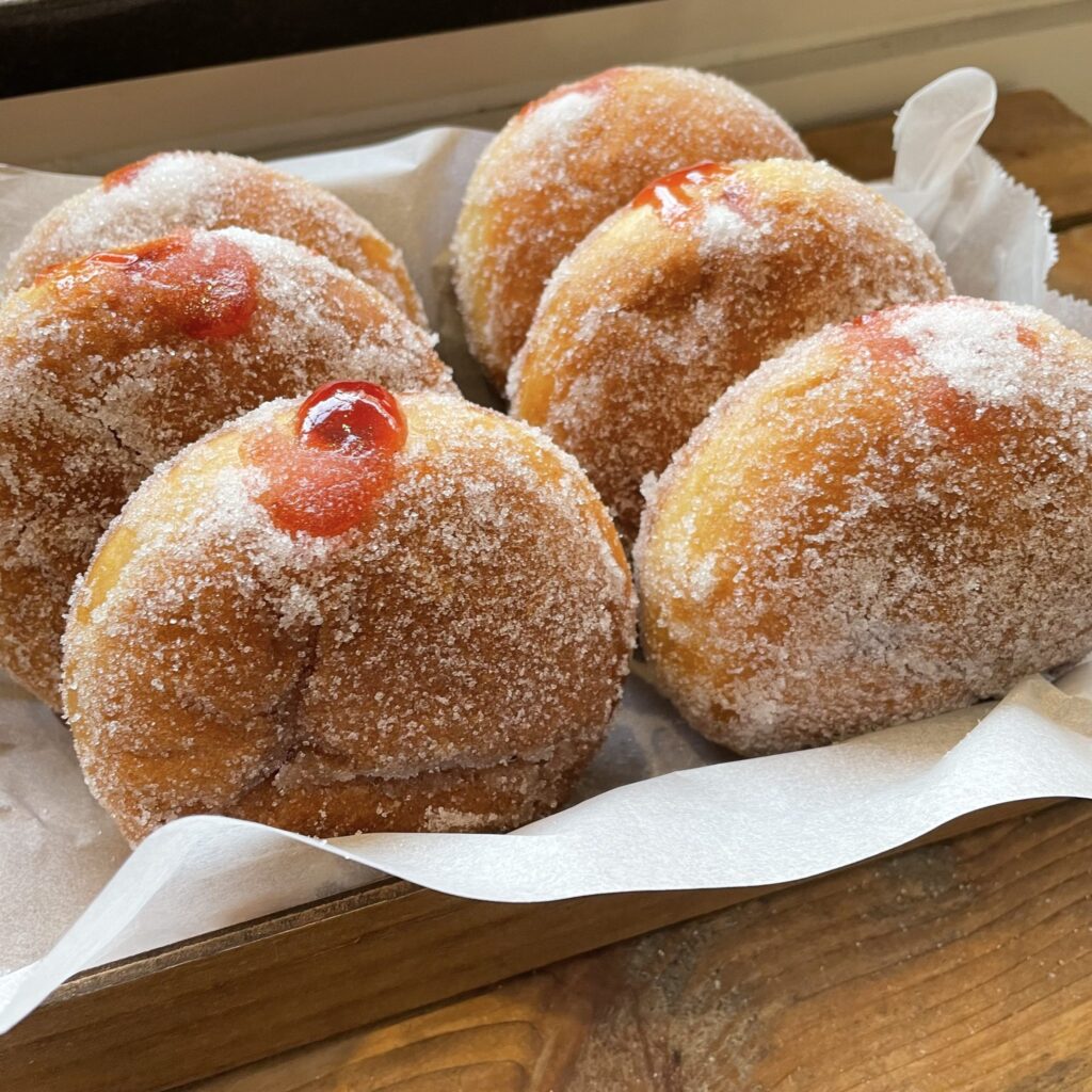 Baked Raspberry Doughnut