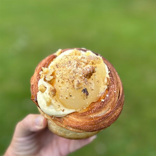 Pear and Walnut Danish Cup