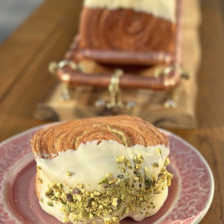 Supreme Croissant Pistachio White Belgian Chocolate